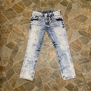 AFFLICTION Mens Denim Acid Wash Sz 36x34 NWT